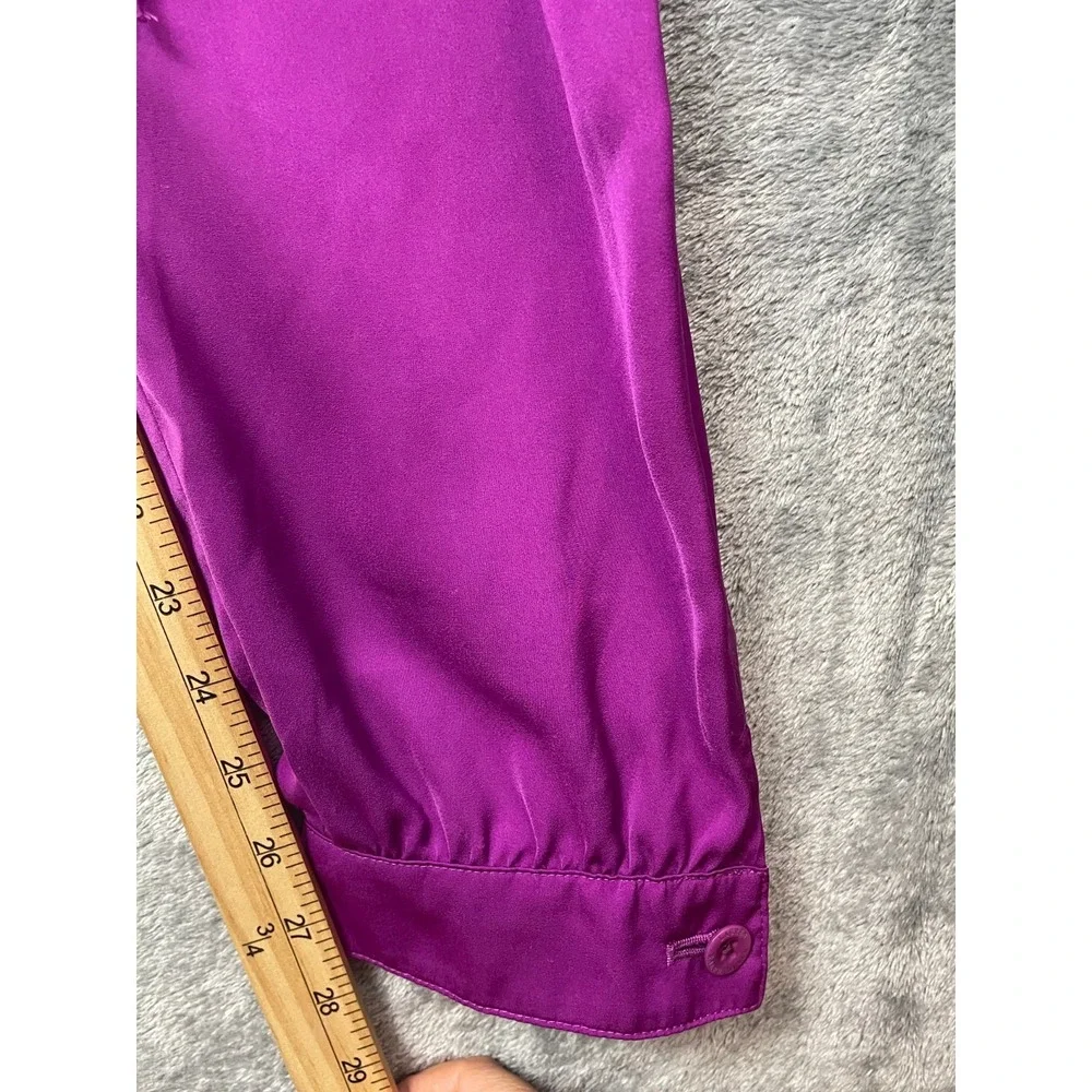 Lauren Ralph Lauren Jumpsuit LRL Womens 8 Purple Cargo Belted Sleeveless Pockets
